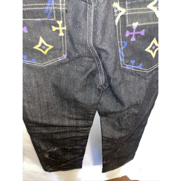 Ruthless Art Men’s Embellished Jeans Size 29x30 Black Streetwear Grunge City - Picture 12 of 12